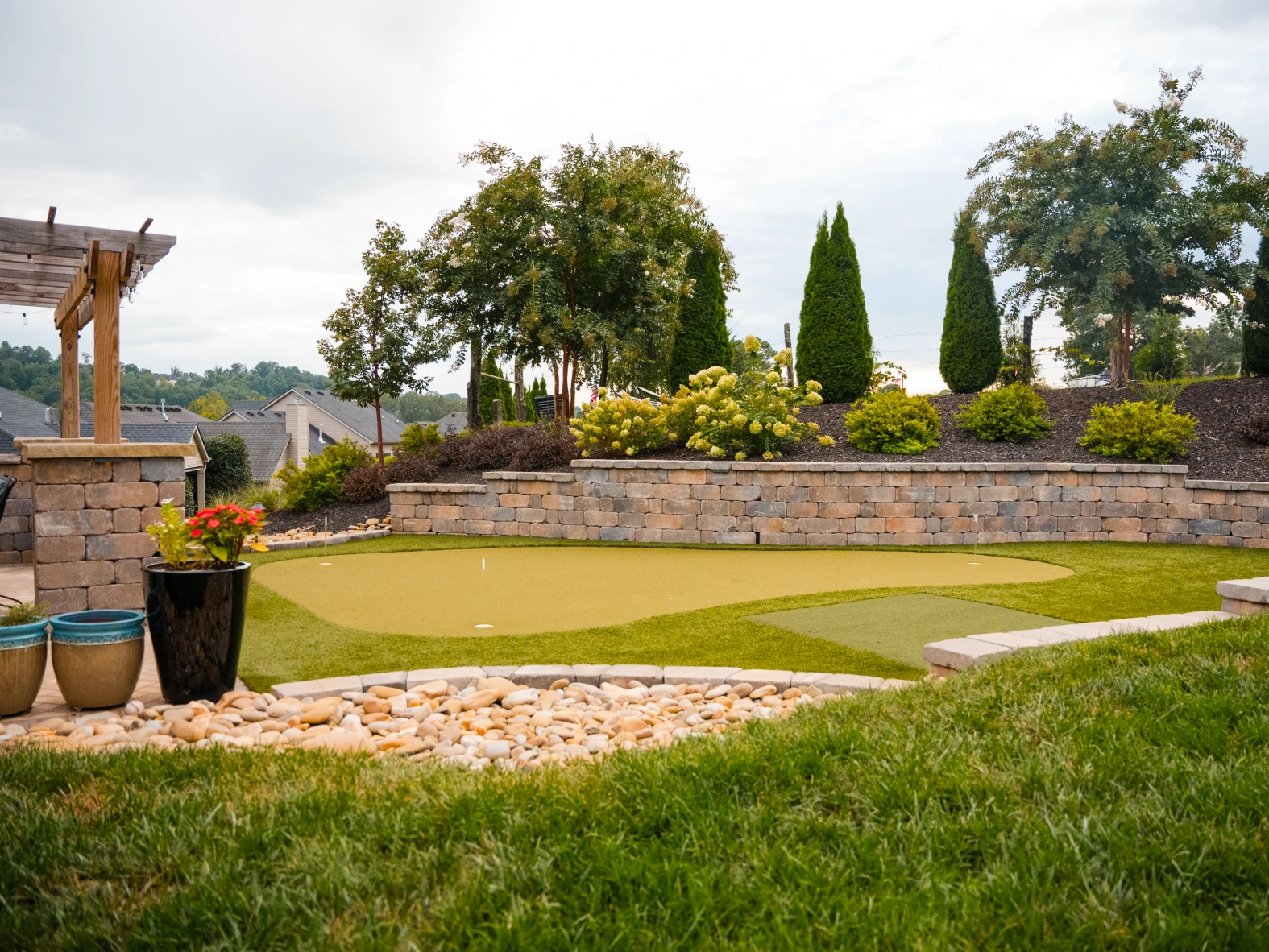 Patio and outdoor living space